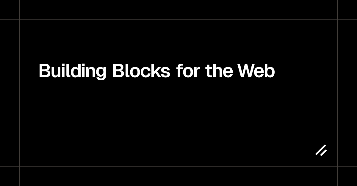 Building blocks for the web shadcn ui